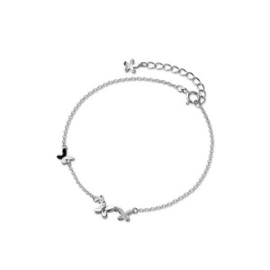 Détails Magnifique Bracelet Papillon Design Minimaliste Argent Sterling 925