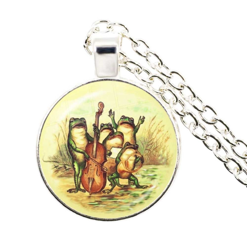 Collar Rana 'Sinfonía de Ranas' - Joya Naturaleza y Música