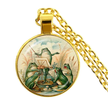 Collar Rana Orquesta Vintage | Joyas Naturaleza & Música