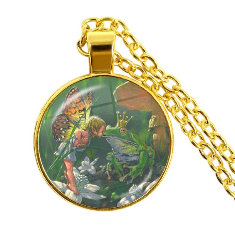 Collar Rana "Beso Encantado" – Joya Mágica y Original