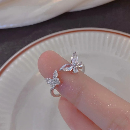 détails Bague Papillon Éclat d'Élégance