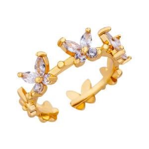 Anillo Corona de Mariposas | Joya Elegante y Original