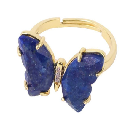 Anillo Mariposa Amatista Mística – Elegancia en Piedra Natural