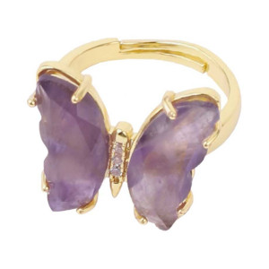 Anillo Mariposa de Lapislázuli | Joya Elegante con Circón