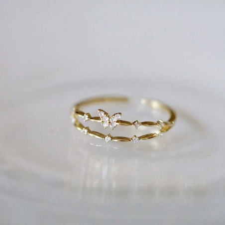 Anillo Mariposa Destellos de Diamante - Refinamiento y Brillo