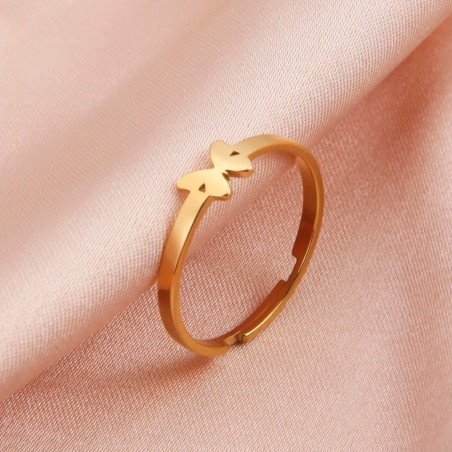 Bague Papillon Minimaliste en Or