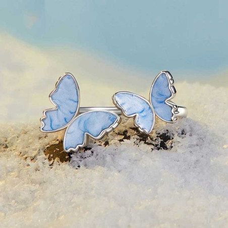 Anillo Mariposa Triple Danza | Plata 925 | Regalo Mujer
