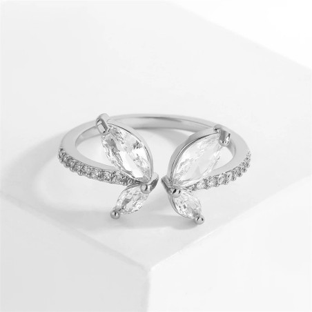 Anillo Mariposa Ajustable con Circonitas | Joyería Original