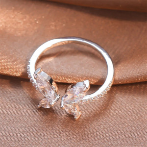 Anillo Mariposa Ajustable con Circonitas | Joyería Original