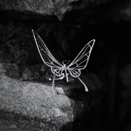 Anillo Mariposa de Plata Despertar Poético | Elegancia y Finura
