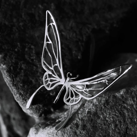Anillo Mariposa de Plata Despertar Poético | Elegancia y Finura