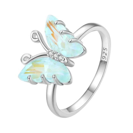 Anillo Mariposa Plata 925 'Alas de Ópalo' | Joya Única