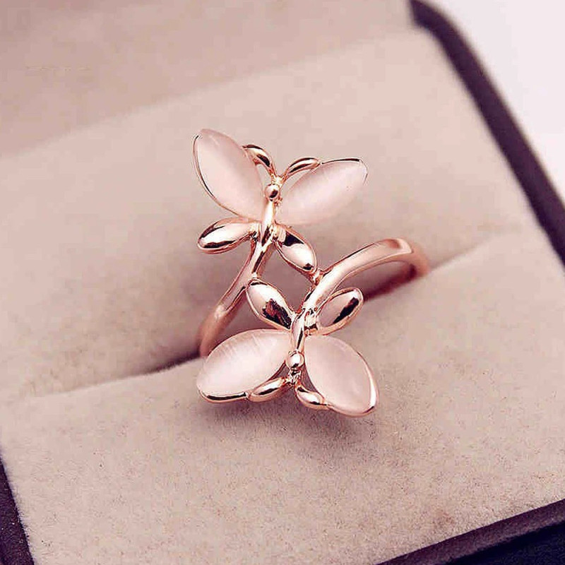 Anillo Mariposa 'Dulzura Rosada' - Elegancia y Feminidad