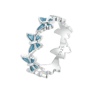 Anillo Mariposa Plata 'Vuelo Azur' Plata 925 | Elegancia Única