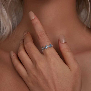 Anillo Mariposa Plata 'Vuelo Azur' Plata 925 | Elegancia Única