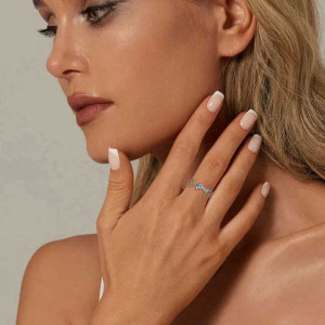Anillo Mariposa Plata 'Vuelo Azur' Plata 925 | Elegancia Única