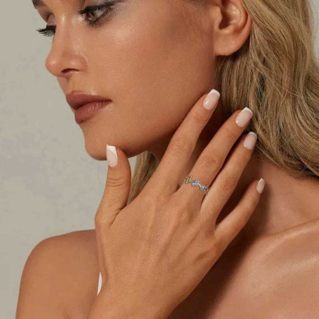 Anillo Mariposa Plata 'Vuelo Azur' Plata 925 | Elegancia Única