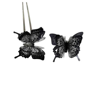 Anillo Mariposa 'Misterio Negro Gótico Chic' - Elegancia y Misterio