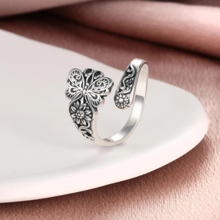 Anillo Mariposa 'Elegancia Vintage' – Joya Ajustable Boho Chic