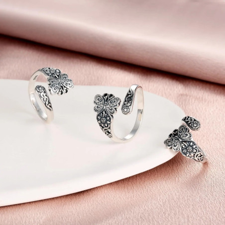 Anillo Mariposa 'Elegancia Vintage' – Joya Ajustable Boho Chic