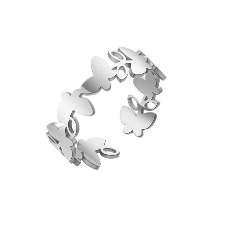 Anillo Mariposa "Danza Aérea" - Elegancia en Oro y Plata