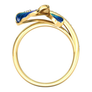 Anillo Mariposa 'Alas Oceánicas' – Joya Elegante y Única