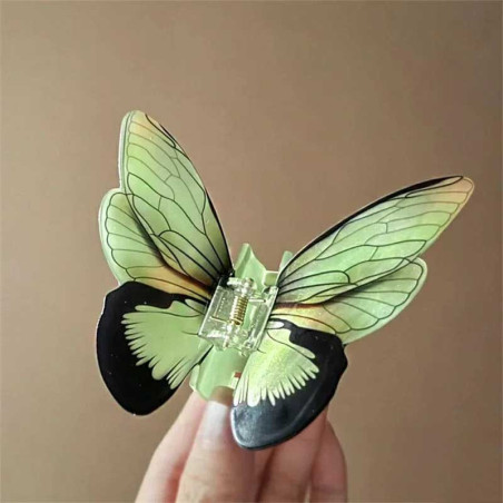 Pinza de Pelo Mariposa XXL 'Destello Mágico' - Accesorio Único