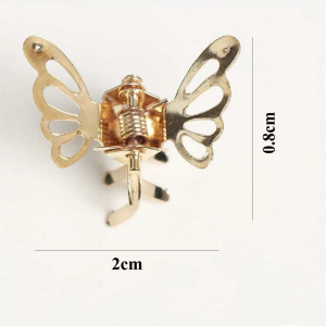 Mini Pinzas de Pelo Mariposa Etéreas | Dúo Dorado & Plateado