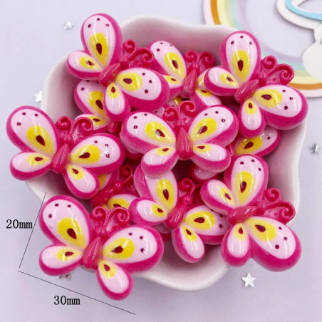 Lote 10 Figuritas de Mariposas de Resina para Decoración