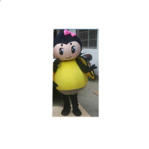 Disfraz de Mascota Abeja con Lazo Rosa | Divertido & Original