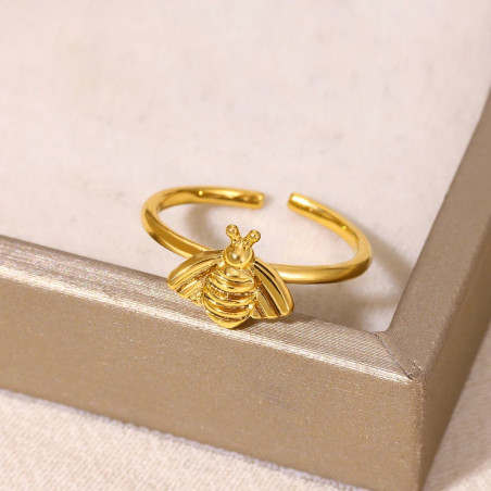 Anillo Abejita Acero Inoxidable Oro o Plata | Regalo Único