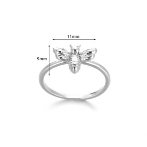 Anillo Abejita Acero Inoxidable Oro o Plata | Regalo Único