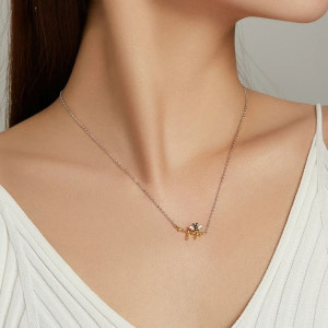 Conjunto Abeja: Collar y Pendientes de Plata 925 y Esmalte