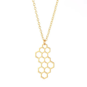 Collar con Colgante de Abeja "Panal Elegante" | Joya Original