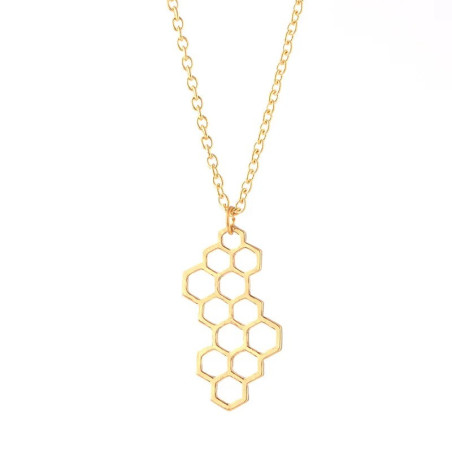 Collar con Colgante de Abeja "Panal Elegante" | Joya Original