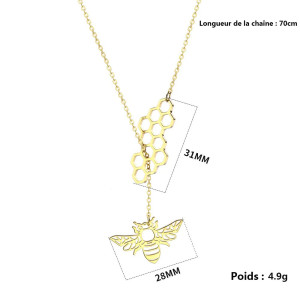 Collar Panal de Abeja para Mujer | Joya Original y Elegante