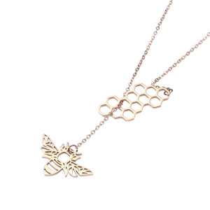 Collar Panal de Abeja para Mujer | Joya Original y Elegante