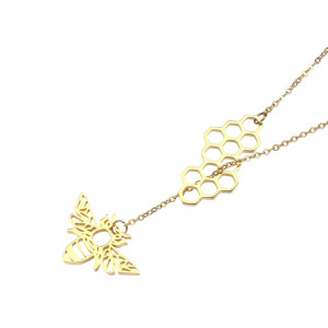 Collar Panal de Abeja para Mujer | Joya Original y Elegante