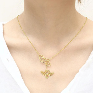 Collar Panal de Abeja para Mujer | Joya Original y Elegante