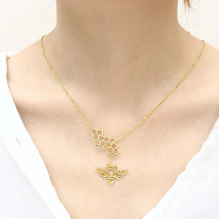Collar Panal de Abeja para Mujer | Joya Original y Elegante
