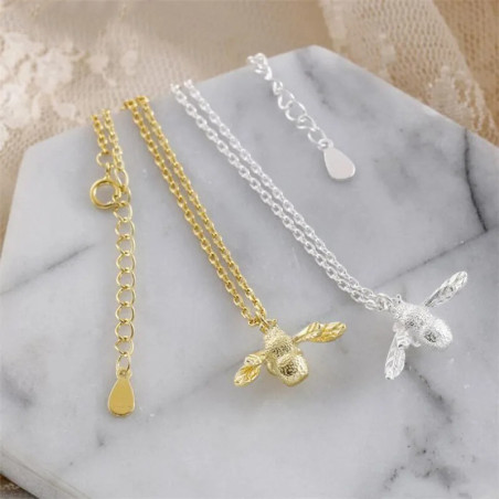 Pulsera Abeja 'Recolectora Elegante' - Joya en Plata Tibetana