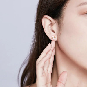Pendientes de Abeja Vintage con Perla | Joyas Mujer Original