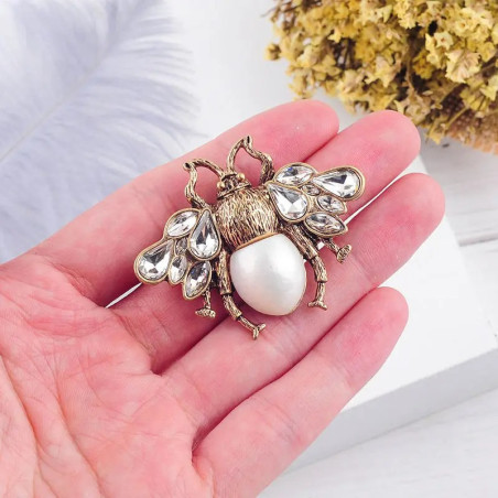 Broche Abeja Imperial Encantada - Joya Real y Elegante