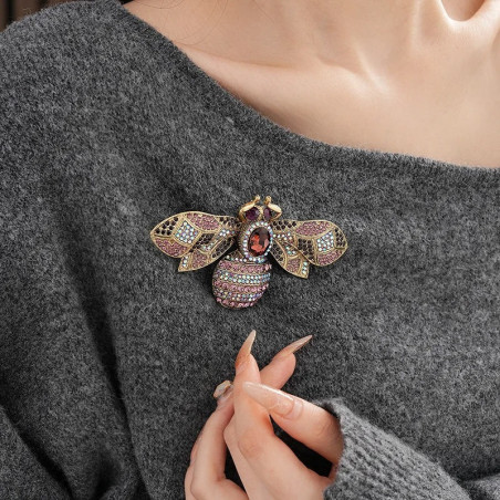 Broche de Abeja 'Majestad Antigua' - Elegancia y Refinamiento