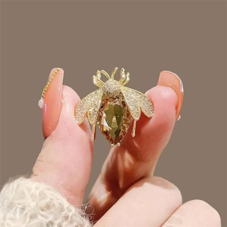 Broche Abeja 'Gota de Miel' – Joya Elegante y Original