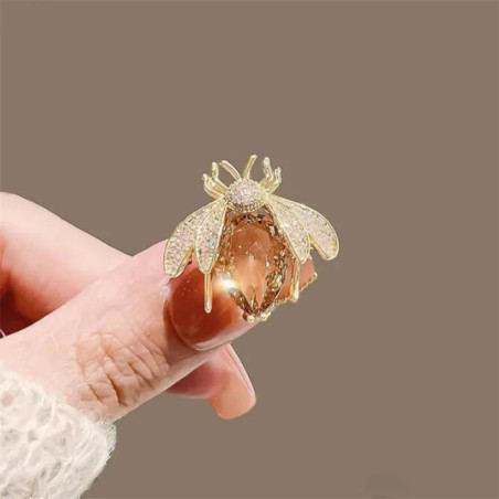 Broche Abeja 'Gota de Miel' – Joya Elegante y Original