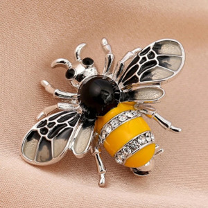 Broche Abeja Real Brillante | Joya Mujer Original y Elegante