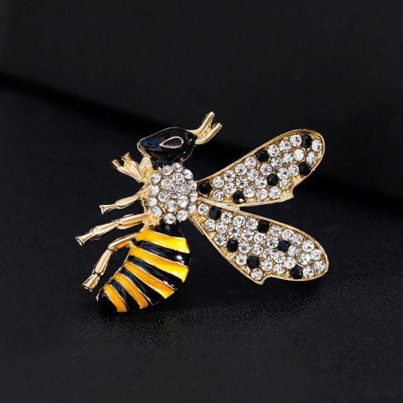 Broche Abeja Brillo Dorado | Joya Elegante y Original