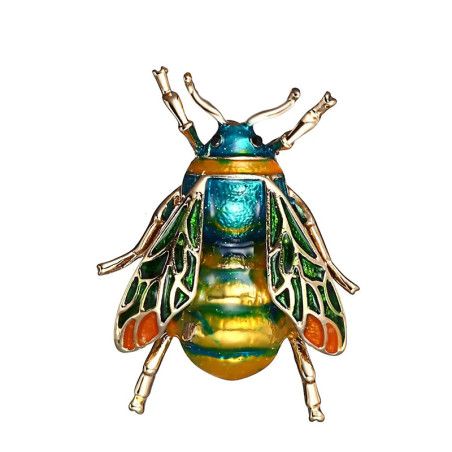 Broche Abeja Esmeralda Encantada - Joya Elegante y Original