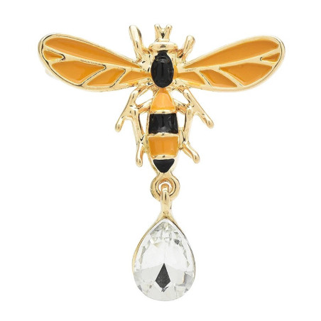 Broche de Abeja con Cristal | Joyería Original para Mujer